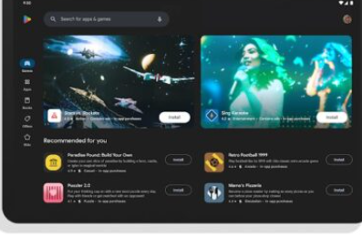 2023年谷歌Play商店将在平板电脑上获得更丰富的应用列表