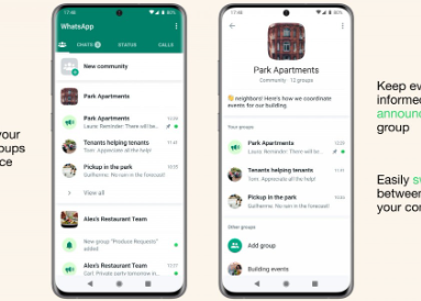 WhatsApp推出社区功能将群组限制提高到1024名参与者