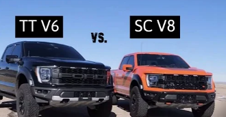 2023福特F150猛禽R与F150猛禽37加速测试如预期结束