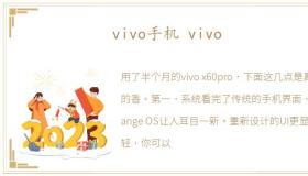 vivo手机 vivo