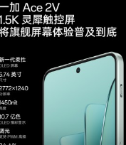 OnePlusAce2V智能手机细节浮出水面6.74英寸AMOLED和16GB内存