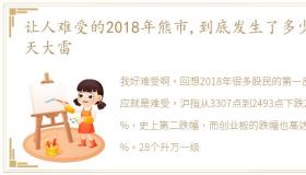 让人难受的2018年熊市,到底发生了多少惊天大雷