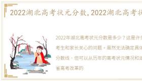 2022湖北高考状元分数,2022湖北高考状元