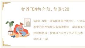 智器TEN的介绍,智器t20