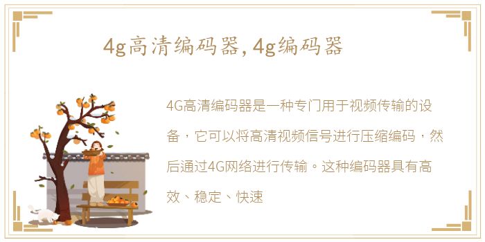 4g高清编码器,4g编码器