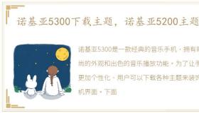 诺基亚5300下载主题，诺基亚5200主题