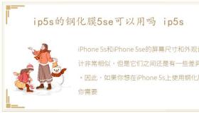 ip5s的钢化膜5se可以用吗 ip5s