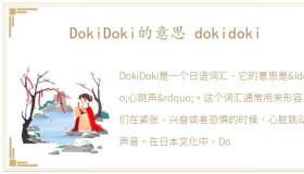 DokiDoki的意思 dokidoki