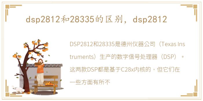 dsp2812和28335的区别，dsp2812