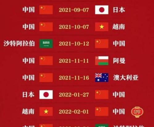 2022世界杯赛程表时间中国时间？ 十二强赛中国队赛程具体时间