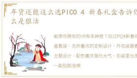 年货还能这么选PICO 4 新春礼盒告诉你什么是狠活