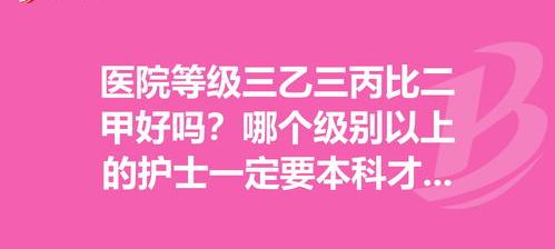 一甲二甲三甲医院哪个最好？ 三乙医院好还是二甲好