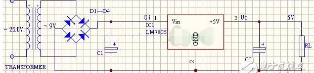 7805稳压电源电路图大全 集成稳压器/线性稳压电源/场效应管