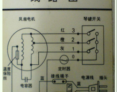 风扇电机怎样接线，图解分析