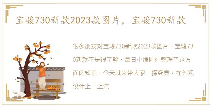 宝骏730新款2023款图片，宝骏730新款