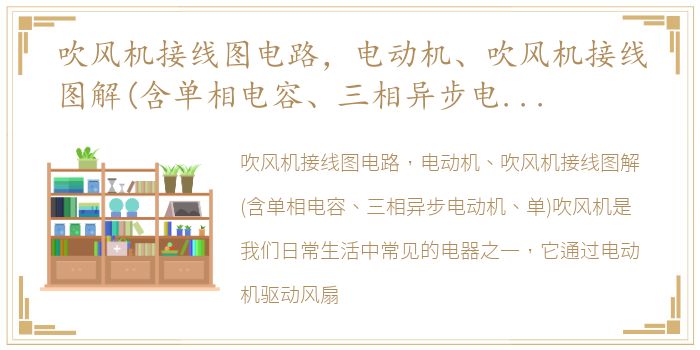 吹风机接线图电路，电动机、吹风机接线图解(含单相电容、三相异步电动机、单