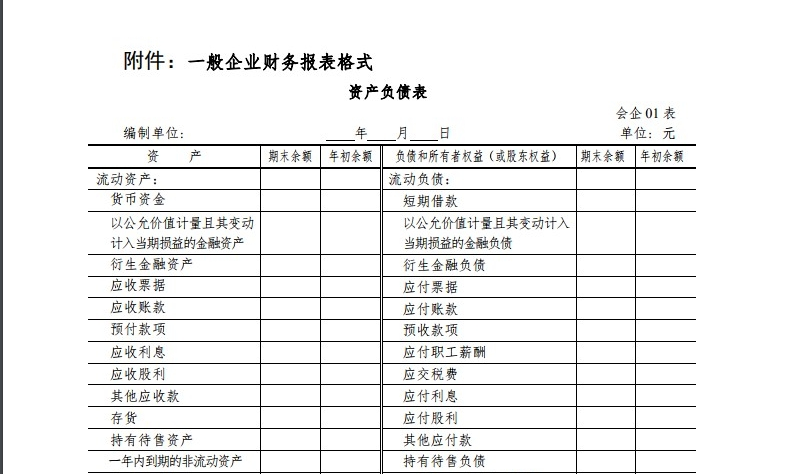 会计报表格式最新版软件介绍，会计报表格式最新版