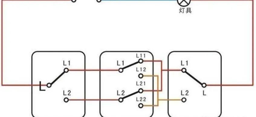 双控开关的接线方法实物图，双控开关的接线方法