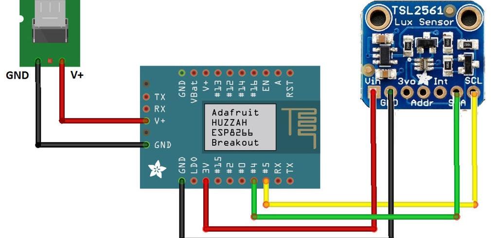 esp8266 调光，带ESP8266的照度监控器的制作