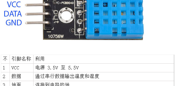 DHT11温湿度传感器与STM32F103C8的连接方法