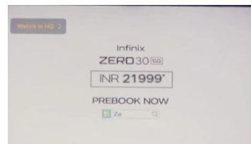 Infinix Zero 30 5G智能手机售价为21999卢比