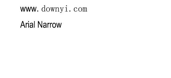 arial narrow字体软件介绍，arial narrow字体