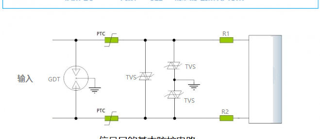 信号防雷器安装接线图，信号口防雷保护电路设计要点