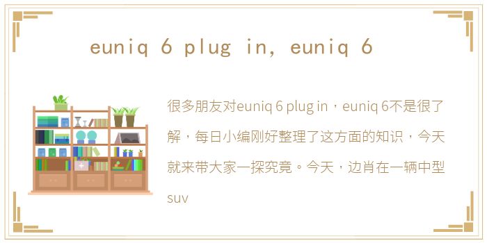 euniq 6 plug in，euniq 6