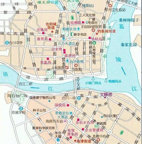 重庆市合川区地图软件介绍，重庆市合川区地图