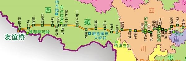 318国道全程线路图软件介绍，318国道全程线路图