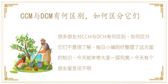 CCM与DCM有何区别，如何区分它们