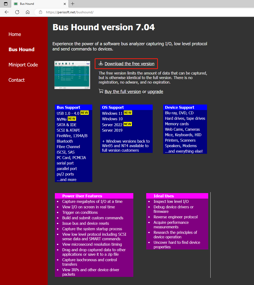 USB软件抓包分析工具之一:Bus，Hound逍遥派北冥神功