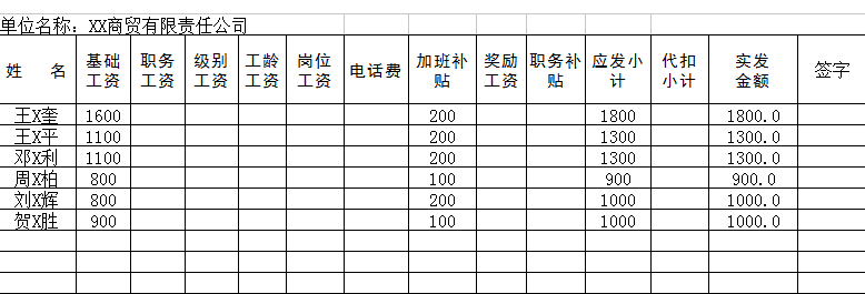 职工工资发放花名册模板软件介绍，职工工资发放花名册模板