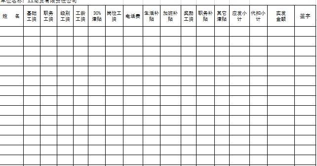 单位员工工资表花名册软件介绍，单位员工工资表花名册