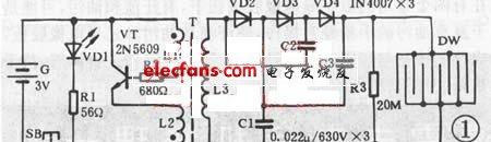 电蚊拍电路图解与维修，多种电蚊拍电路图及维修