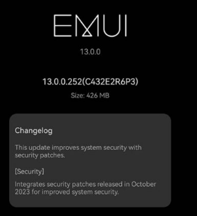 华为Mate 40 Pro智能手机用户将获得2023年10月安全补丁