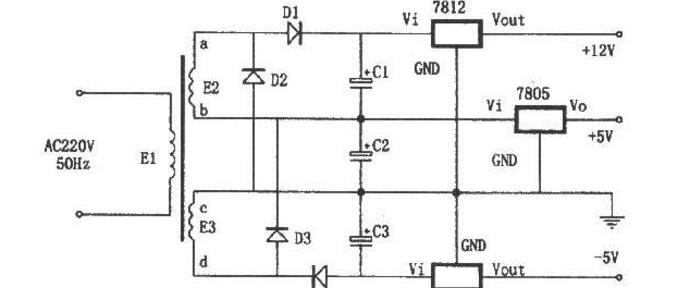 稳压电源电路图详解，5v稳压电源电路原理图