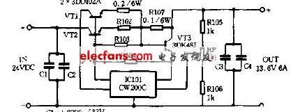 稳压电源 cc cv，基于CW200C设计甚高频稳压电源电路