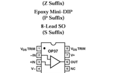 op37运算放大器引脚图及op37功率放大器产品细节应用案例分析