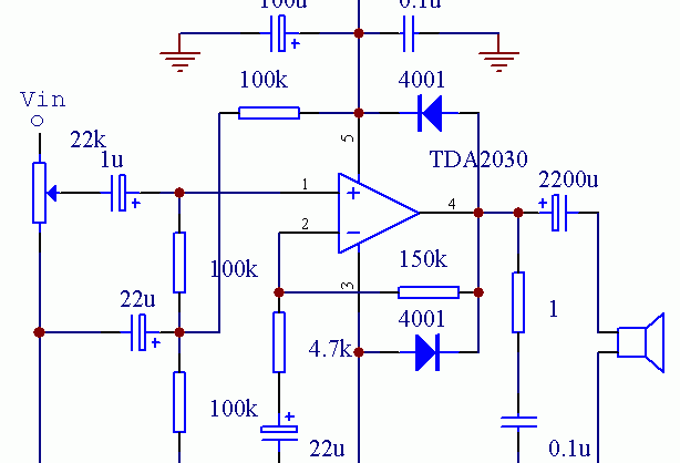 tda2030功放电路视频，TDA2030功放电路