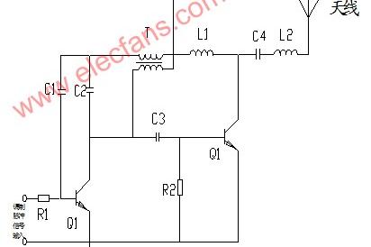 无线发射装置工作原理，无线发射器电路图及工作原理分析
