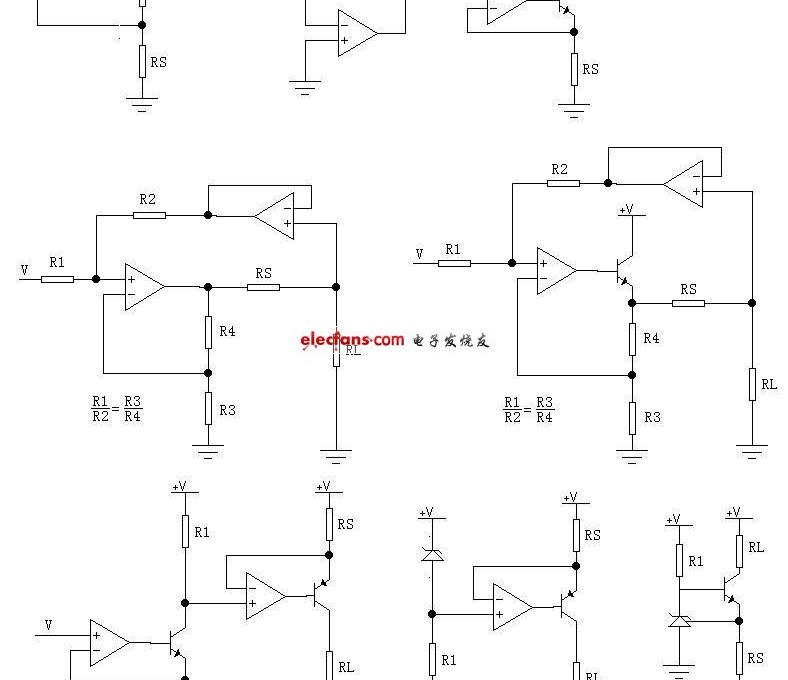 六种常见恒流源电路图与解析图，六种常见恒流源电路图与解析