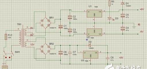 多路输出电压的开关电源设计，多路输出稳压电源电路原理图