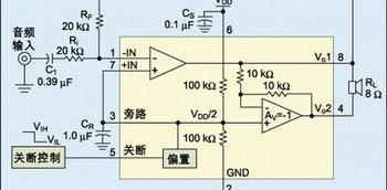 音频放大器电路图 仿真，音频放大器电路图