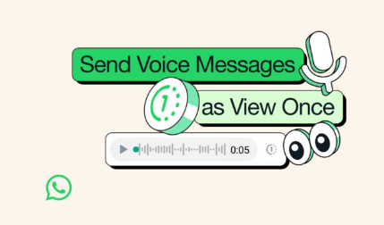 WhatsApp推出查看一次语音消息功能