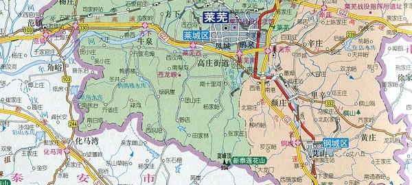 山东莱芜地图高清版软件介绍，山东莱芜地图高清版