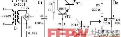 直流稳压电源电路及原理，实用的直流稳压电源的电路原理图