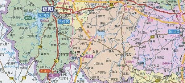 河南信阳地图高清全图软件介绍，河南信阳地图高清全图