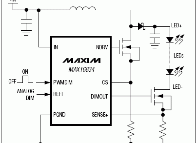 max4173应用电路，MAX16834应用电路