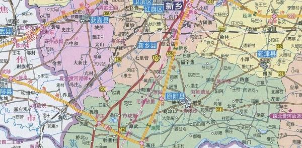 河南省新乡地图高清版软件介绍，河南省新乡地图高清版